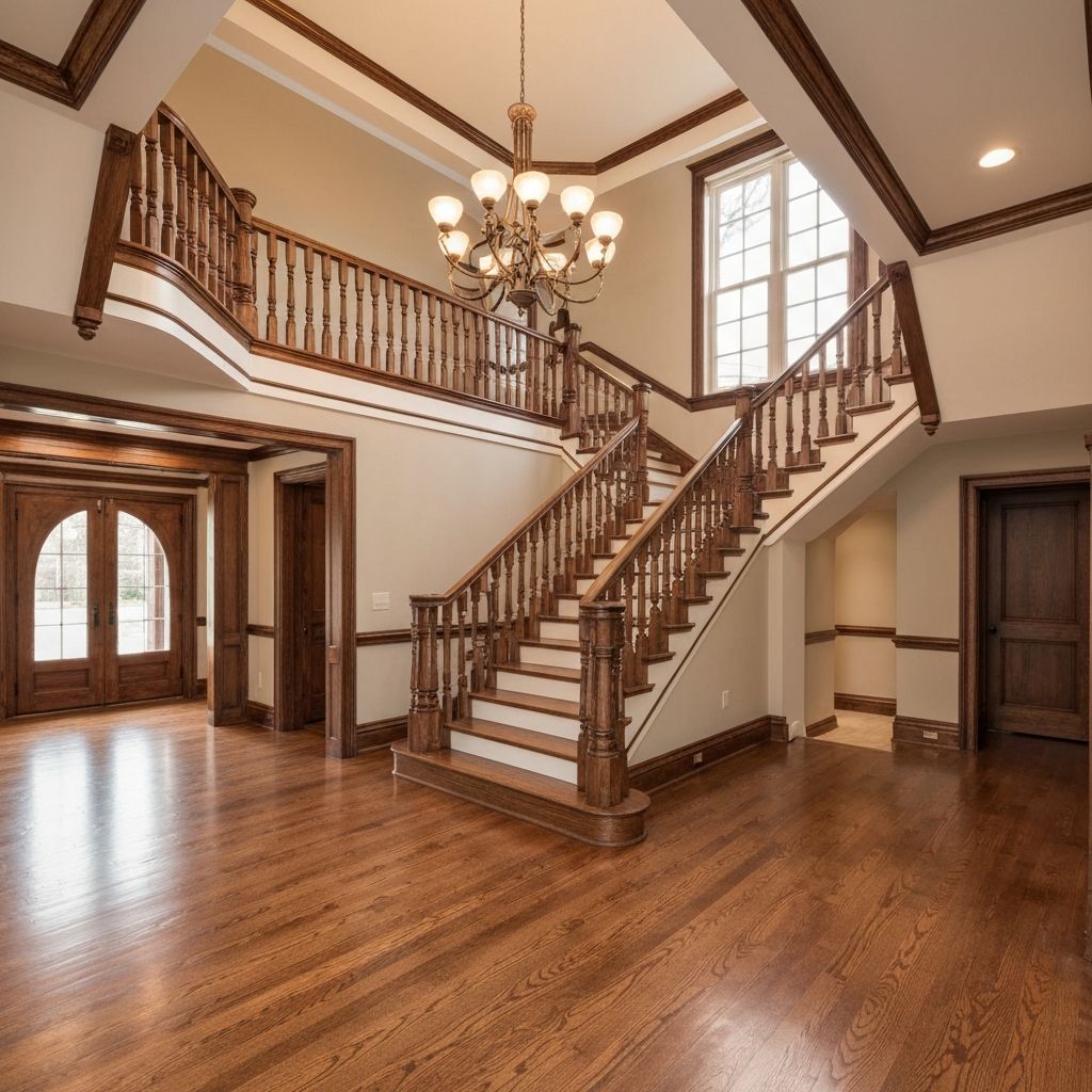 Foyer and staircase remodel by CR General Contracting